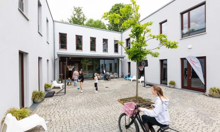 Family hub courtyard