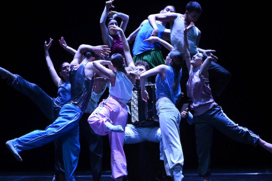 Dancers performing on stage