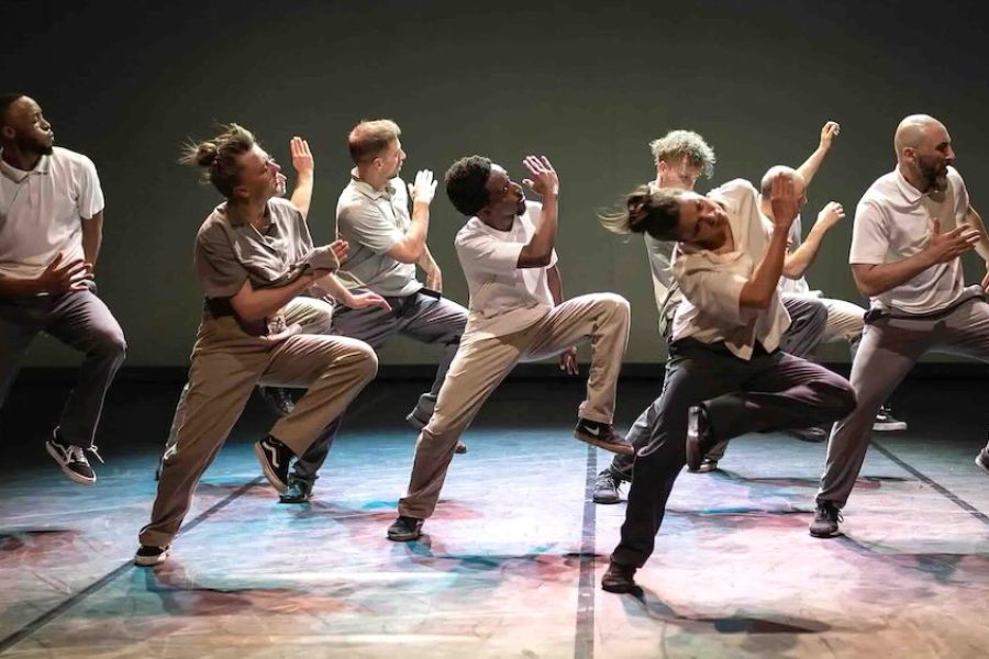 Dancers performing on stage